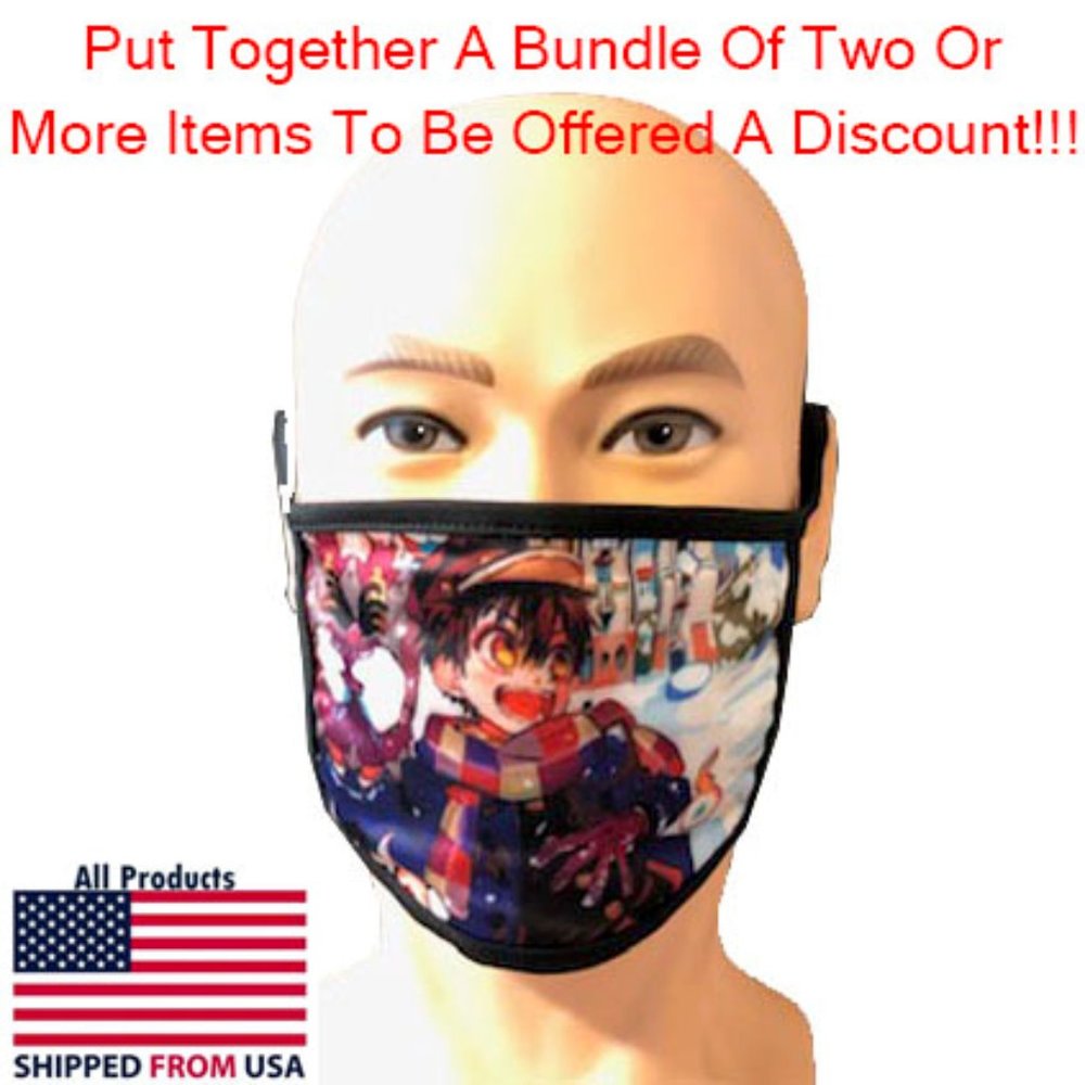 Washable Adult Anime Face Mask #1